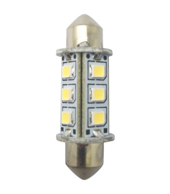 1852 LED lantern pinolpære 37mm 10-36Vdc, 2 stk