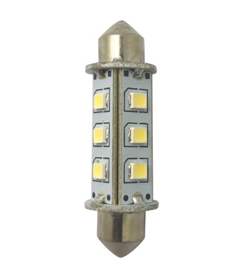 1852 LED lantern pinolpære 42mm 10-36Vdc, 2 stk