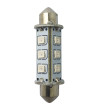 1852 LED lantern pinolpære 42mm 10-36Vdc rød, 2 stk