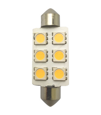 1852 LED pinolpære 42mm 10-36Vdc, 2 stk