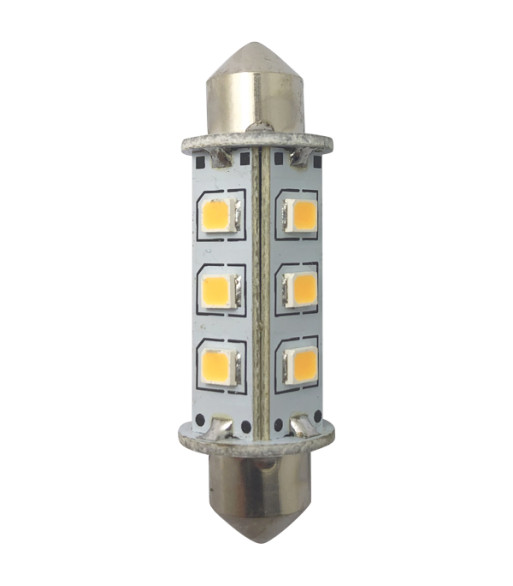 1852 LED pinolpære 42mm 10-36Vdc omni, 2 stk