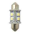 1852 LED pinolpære 31mm 10-36Vdc hvid, 2 stk