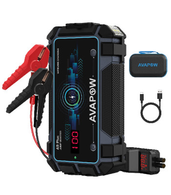 Avapow jumpstarter A9 Plus inkl taske 2000A, 12V