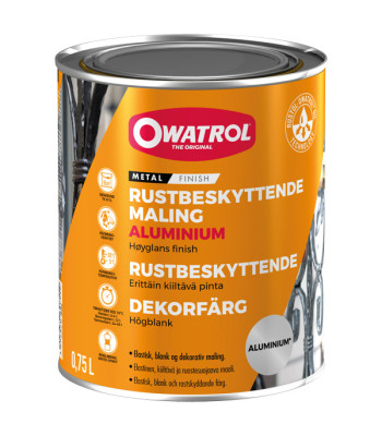 Owatrol rustbeskyttende maling Aluminium, 0.75L