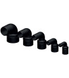 Trudesign 90° slangestuds 38mm sort 1 1/2" indvendig gevind