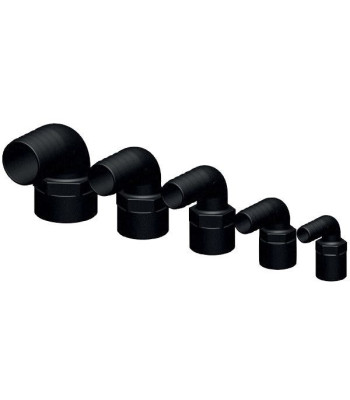 Trudesign 90° slangestuds 19mm sort 3/4" indvendig gevind