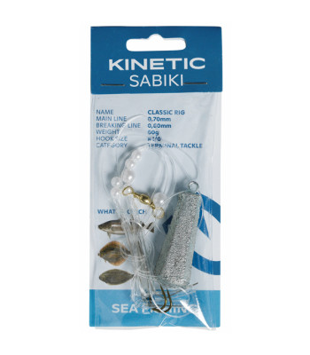 Kinetic Sabiki fladfiskeforfang, 40g