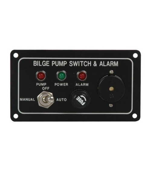 Akkustisk pumpepanel med alarm, 12V